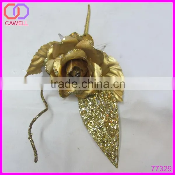 Artificial Gold Foil Rose photo-5