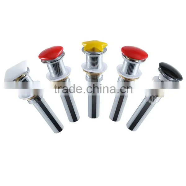 Wash Basin Drain With Colorful Ceramic Cover
