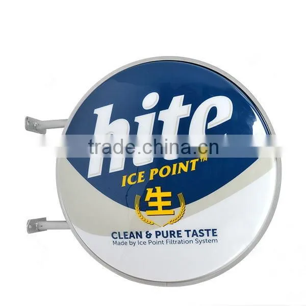 Round Advertising Outdoor LED Sign Board Outdoor LED Light Box Unique Design photo-3