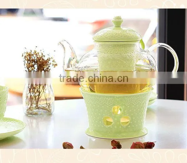 Good Quality Creative Customized Pure Color Bone China Ceramics Tea Set photo-6