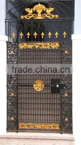2016 Luxury European Style Metal Wrought Iron Gates Design on Online Shopping photo-6