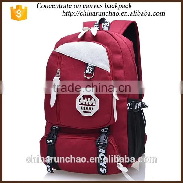 8168 Eco-friendly Backpack pu Leather Canvas Fancy Fashionable Laptop Tote Bags Custom Sports Hinking Tactical Backpack