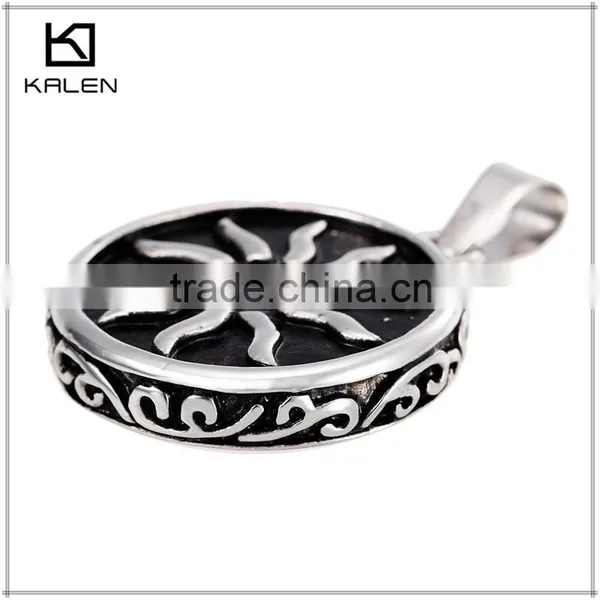 Wholesale 925 Sterling Silver Plated Chakra Sun Pendant photo-3