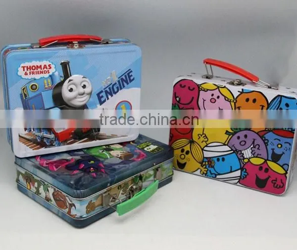 Small Rectangle Cute Metal Luch Tin Box for Child photo-2