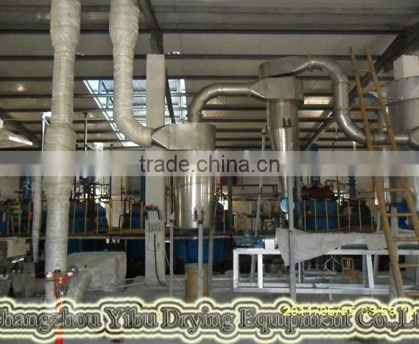 Sodium fluorosilicate air stream dryer