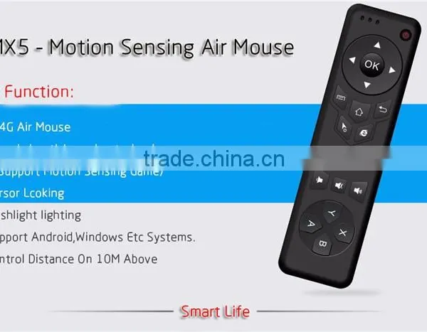 New MX5 Fly Air Mouse Wireless Android tv Mx5 Air Mouse photo-6