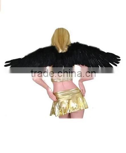Large Feather Halloween Angel Wings 3 Colors Black, White , Red 114x33cm photo-4