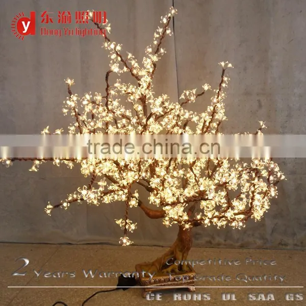 2016 Year White Light Cherry Blossom Artificial Bonsai Light Tree photo-2