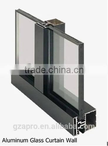 2015 User-friendly Glass Curtain Wall Aluminium Curtain Wall Price Terracotta Panel photo-4