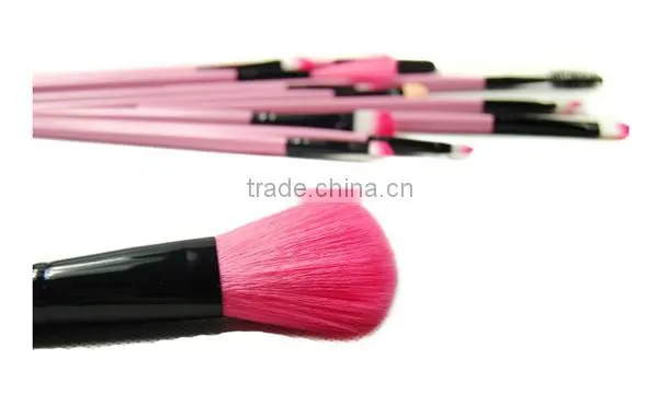 Professional Bridal Eye Lip Powder Face Makeup Brush Set With Leather Bag ,Private Label Cosmetic Makeup Brush Cleaner photo-4