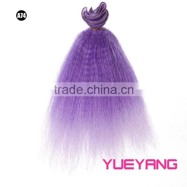 Two Color Hair Weave Extension Bundle for DIY Doll Wig photo-5