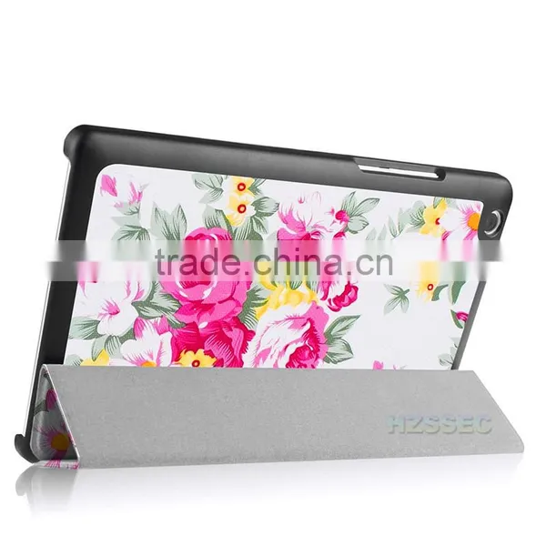 Smart-Shell Mobile Phone Case 3-Folding Stand Leather Cover For Lenovo Tab2 A8-50 photo-5