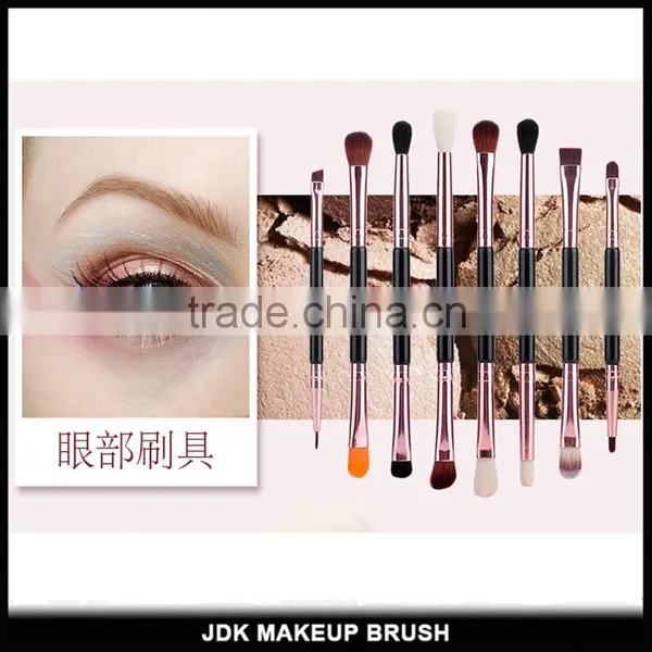 Duo End Rose Gold 14pcs Fiber Hair Makeup Brush Set Gift Box Pacakging Beauty Brush Custom Logo Makeup Brushes for Sale photo-4
