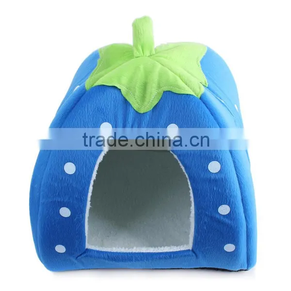 Comfortable Material Folding Kennel Strawberry Shape Design Dog Bed With Different Color and Size photo-5