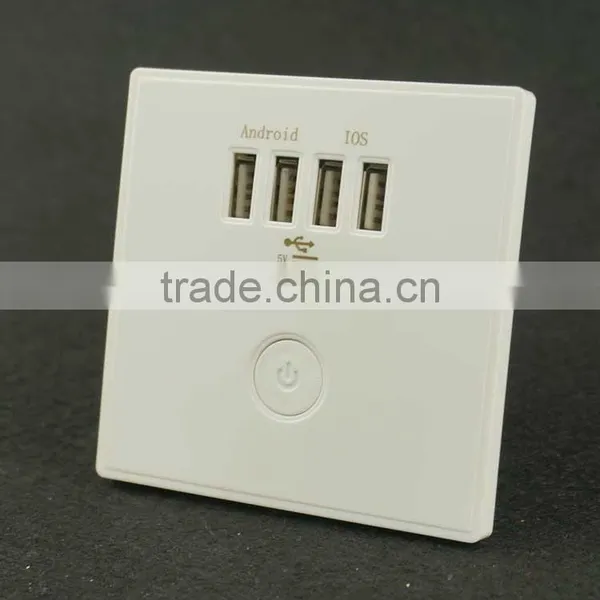 Best Selling Electrical Outlet Usb Wall Charge Socket With Turn/off Switch photo-3
