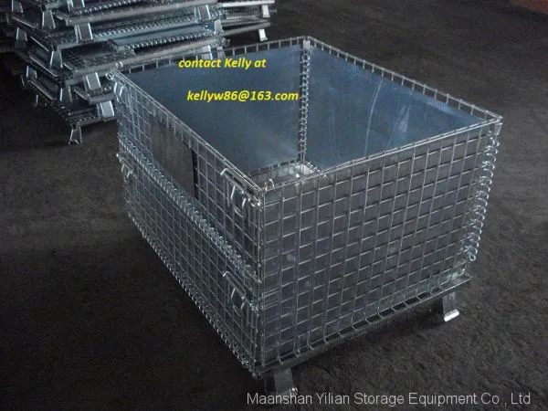 Best-selling Hot Sale China Supplier Mesh Box Wire Cage Metal Bin Storage photo-4