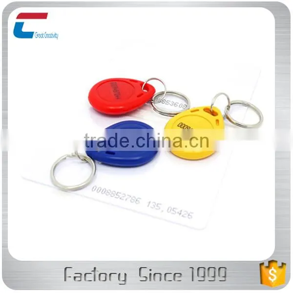 China Manufacturer Custom Design Contactless Writable RFID ABS Keychain Key Fob With Rings photo-6