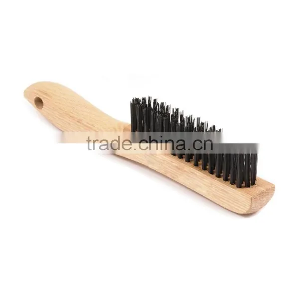 Stainless Steel Wire Bbq Brush With Wooden Handle photo-5