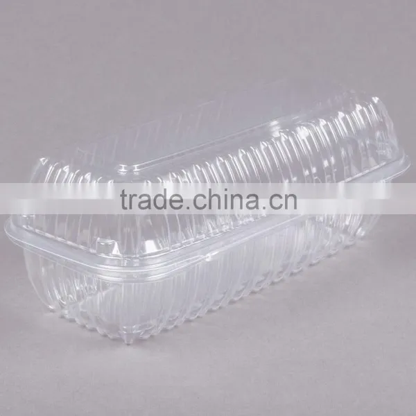 Clamshell Clear Hinged Lid Plastic Hoagie Container photo-3