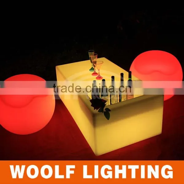 2014 Hot Waterproof Plastic Led Rectangle Table With Cooler photo-6