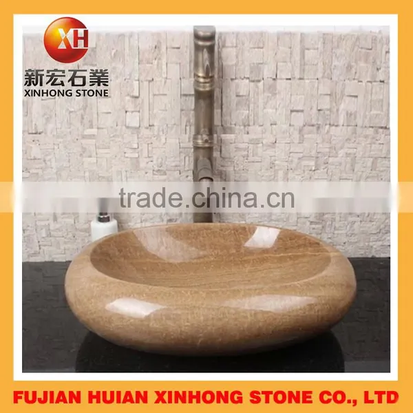 Indoor River Stone Basin With Oval Shape photo-4
