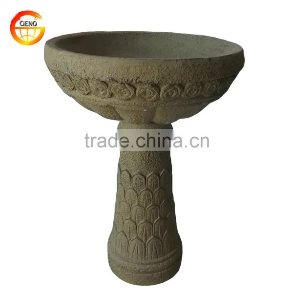 Eco-friendly Stone Solar Bird Bath for Outdoor Decor photo-5