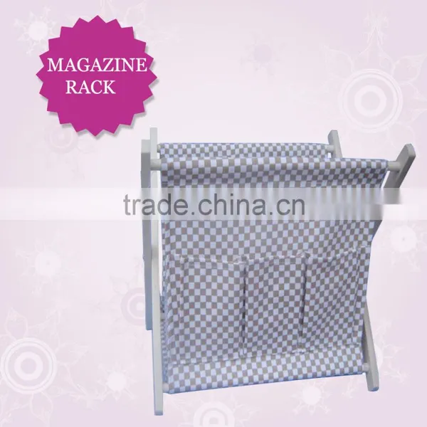 Customed Color and Size Paulownia Wooden Magazine Rack, Newspaper Basket, Magazine File/spice Rack photo-4