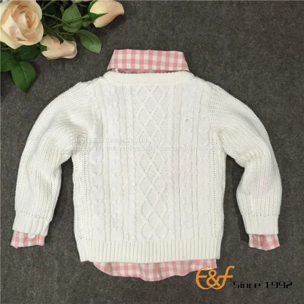 Pure Color Clothes Pullover Sweater for Girl photo-3