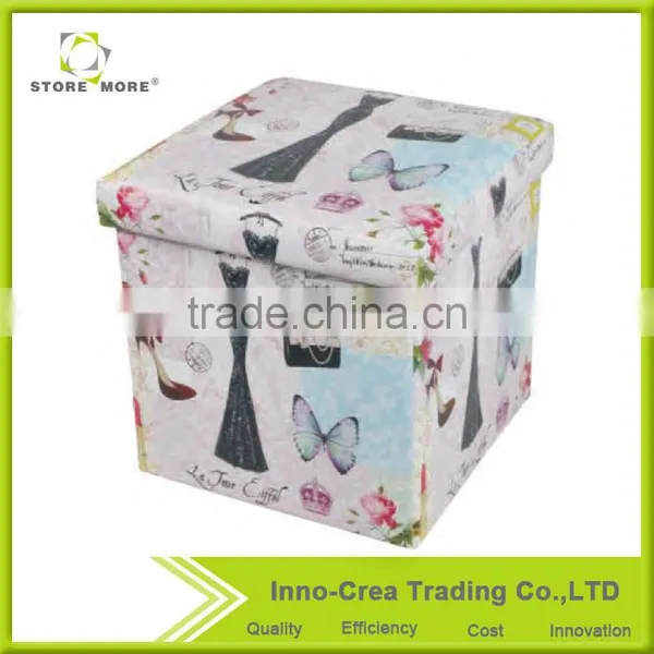 Hot Sale Latest Design PVC Printing Small Ottomans photo-4