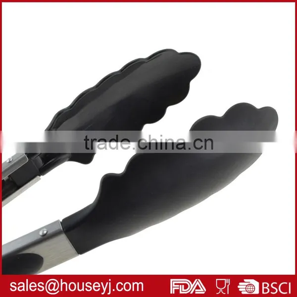 10 Inch High Quality Stainless Steel Bread Tongs Food Tongs Kitchen Serving Tongs photo-4