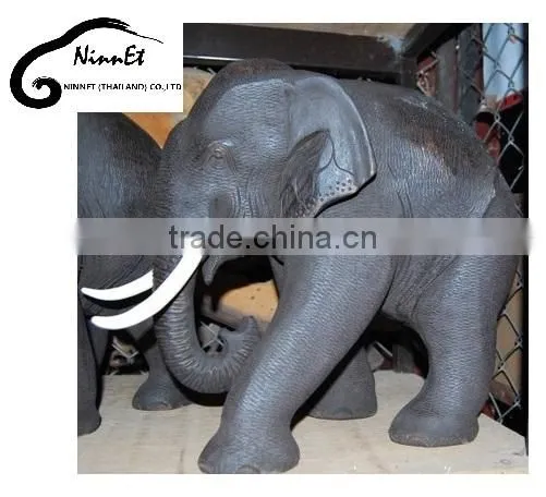 Wood Carved Elephant From Thailand photo-3