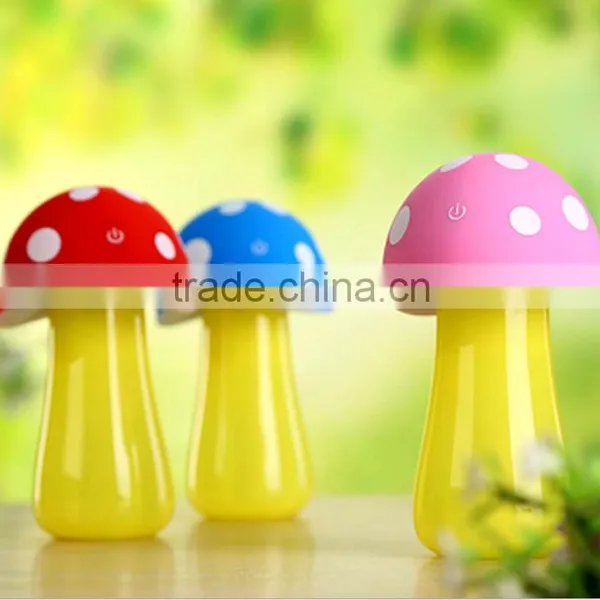 Mini Portable Cartoon Mushroom Cute Design Air Humidifier, Household Colorful LED Light Air Personal Humidifier For Sale photo-2