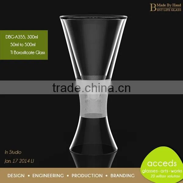Double Insulated Clear / Color Borosilicate Thermo Cup photo-5