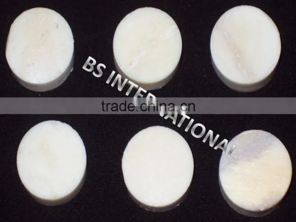 Buffalo Horn Bone Button Blanks photo-3