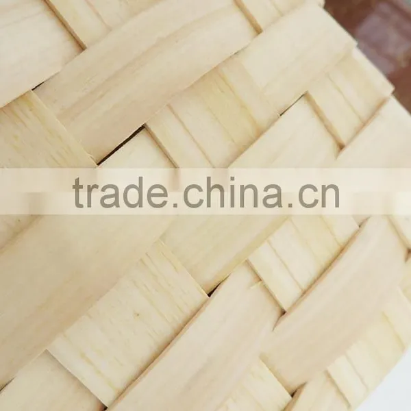 Cheap Wood Chip Empty Picnic Basket photo-6