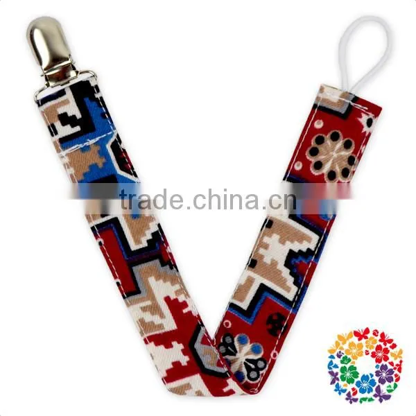 New Arrival Baby Boys Cheap Pacifier Clips Teething Sooner Holder Cotton Pacifier Holder Clip photo-4