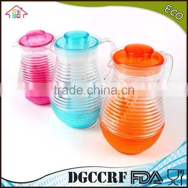 NBRSC Set of 5 Piece Plastic ps Cold Water Kettle Spiral Drinking Water Jug Tea Pot Water Jug With Cups photo-5