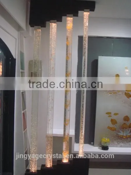 Solid Glass Pillars With Bubbles For Home Decoration photo-4