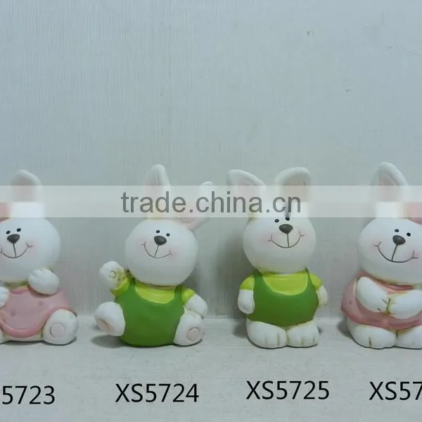 Ceramic Easter Rabbit Figurines photo-5