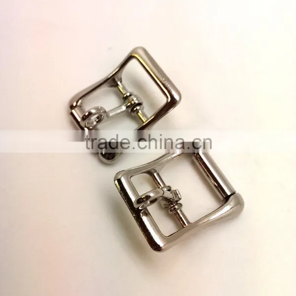 Zinc Alloy Center Bar Buckle With Lockable Prong, Nickel Plate, Buckle for Strap photo-2