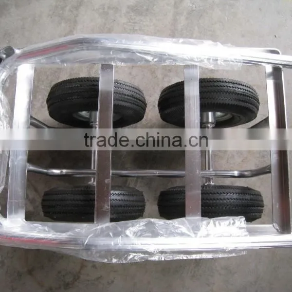 Adjustable Mini Aluminum Folding 4 Wheel Trolley Tool Cart With High Quality photo-4