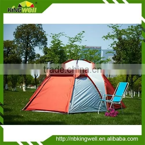 4 Person Double Layer Polyester Camping Family Tent With Fibre Glass Pole photo-6