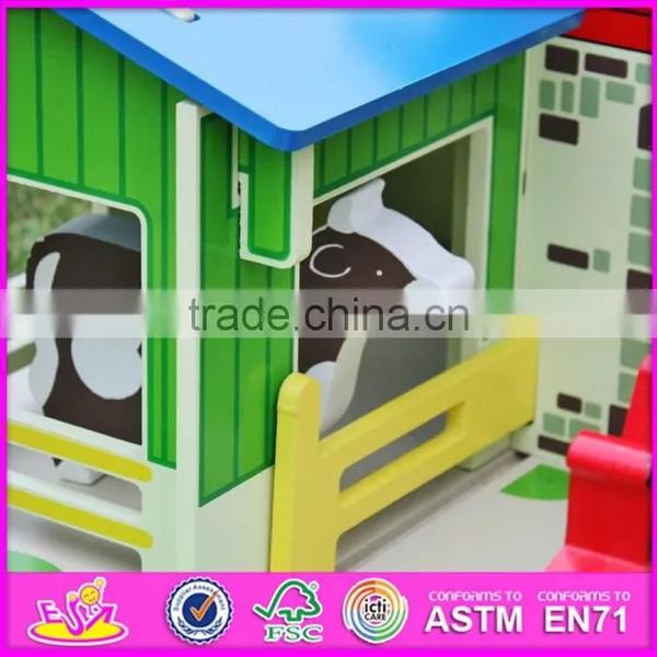 Top Fashion Kids Wooden Toy Barns Best Sale Children Wooden Toy Barns W06A167-S photo-4