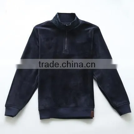 Hot Sale Men Half Zip Fleece Jumper Golf Hoodies Man Fleece Jacket photo-5