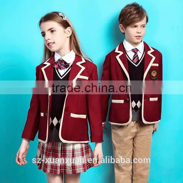 Custom New Design High Quality Primary School Uniform for Girls and Boys photo-2