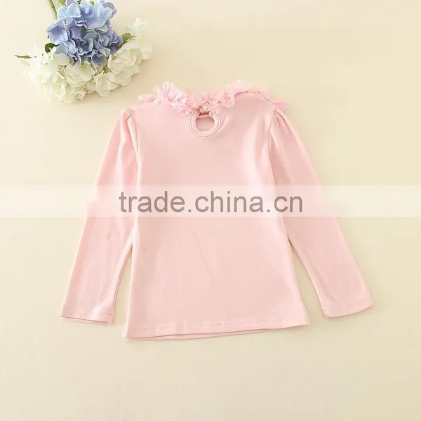 One Piece Child Girls Undershirts Girls Pink Undershirts Underwear Wholesale 2016 Autumn for Baby Girls photo-4