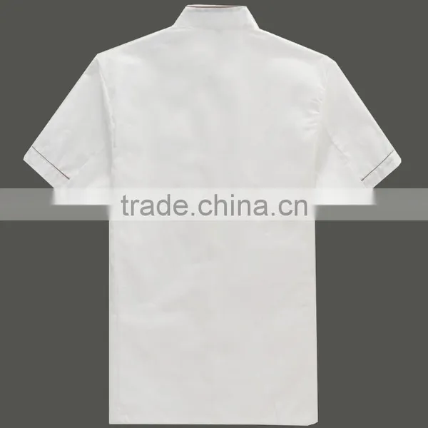 2016 Summer Kitchen Chef Jacket Uniforms Short Sleeve Hotel Cook Clothes Food Services Coats Work Hotel Uniform photo-2