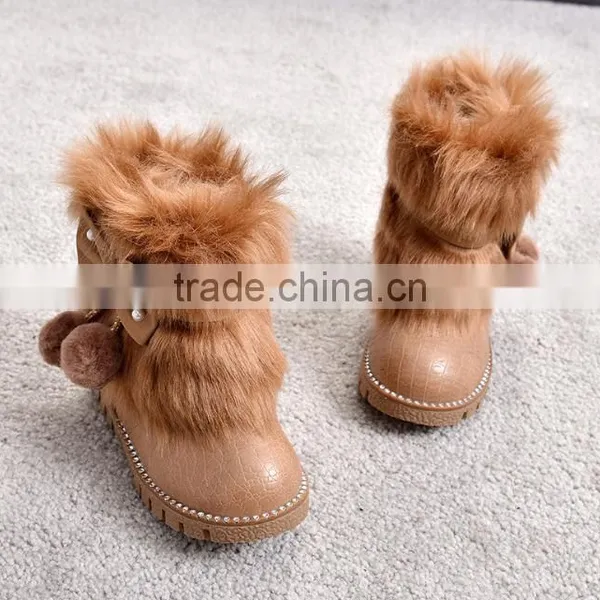 Zm40338b New Model Beautiful Snow Boots Fashion Childern Dueable Winter Shoes photo-4