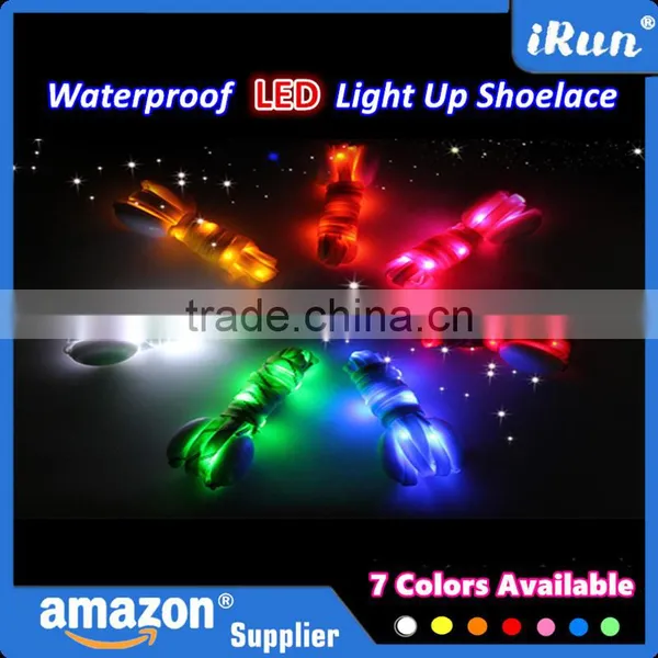 Light Up LED Shoelaces Flash Party Disco Shoe Laces Shoe Strings - LED Printing Shoelace Colourful Glowing Shoelace - 7 Colors photo-2