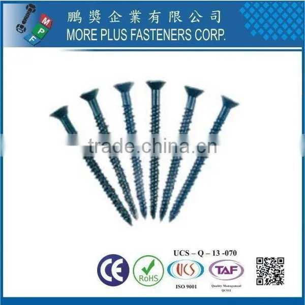 Easy Drive M7.5 With 5 Locking Ribs Deep High Low Thread Self Drilling Zinc Yellow Plated Flat Countersunk Concrete Screws photo-3